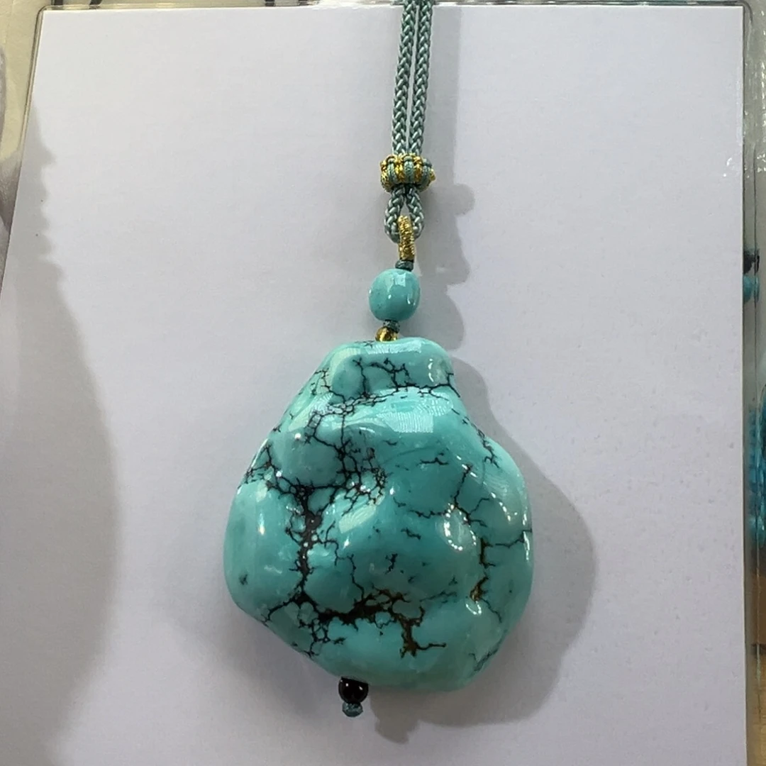 绿松石未镶嵌挂件