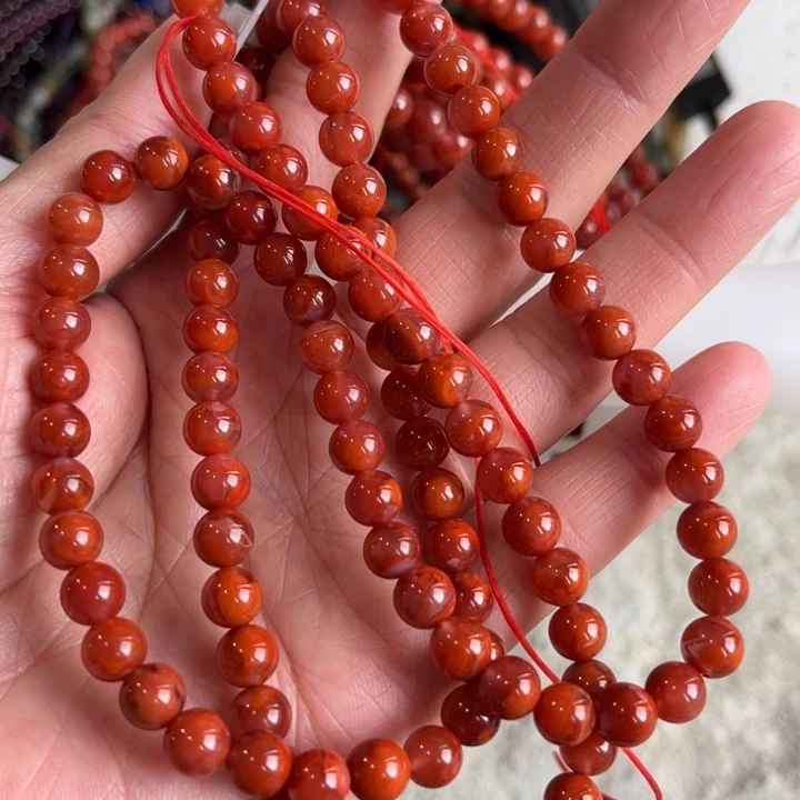 南红玛瑙未镶嵌手链
