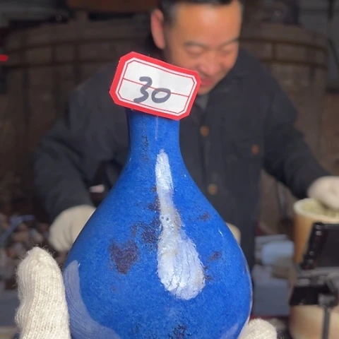 牛家钧窑牛自恒老师钧瓷瓶