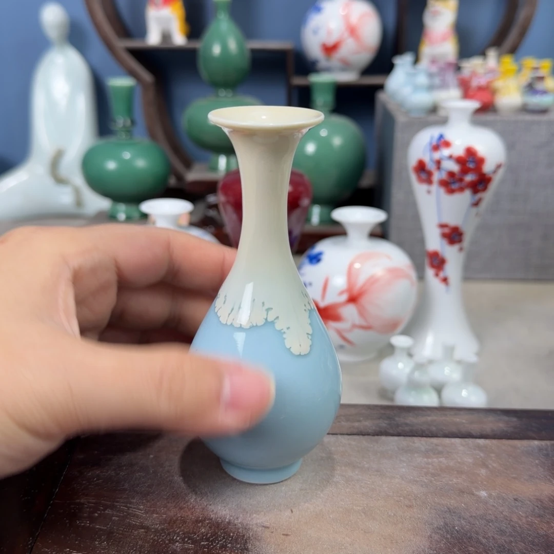陶瓷手工小花器摆件