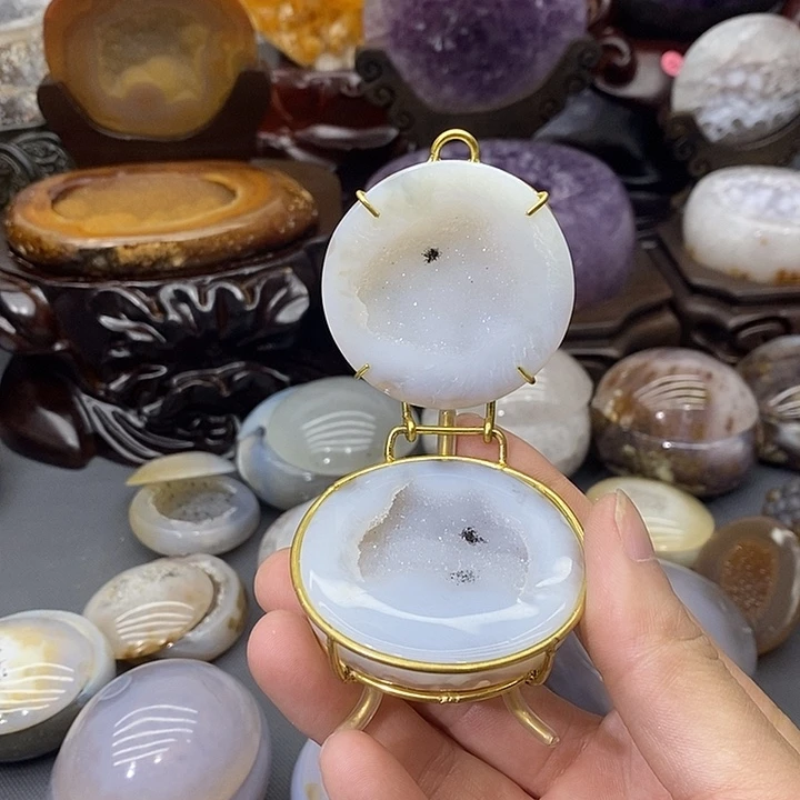 紫晶未镶嵌摆件聚宝盆