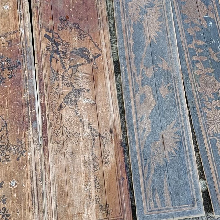 香榧木手工人物木雕花板