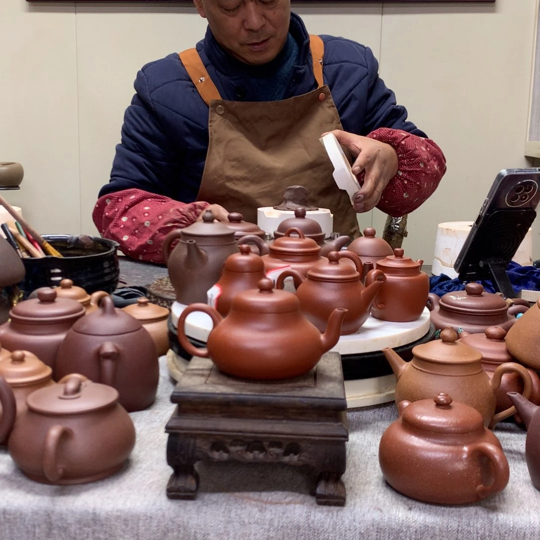 朱泥茶壶君德120 C半手工制作