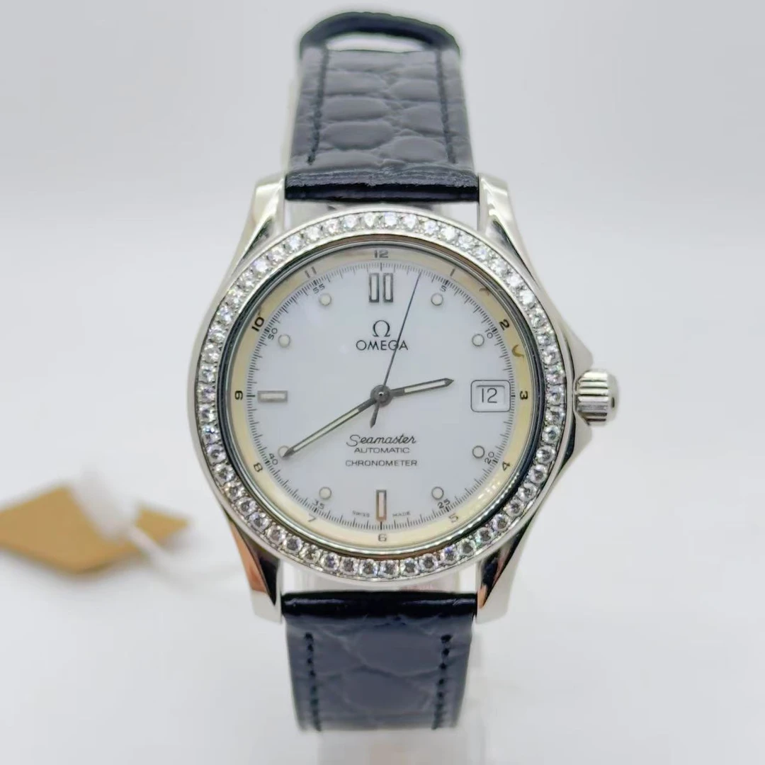 95新 Omega/欧米茄 海马/11015/自动机械表/36盘/表带扣后配后钻