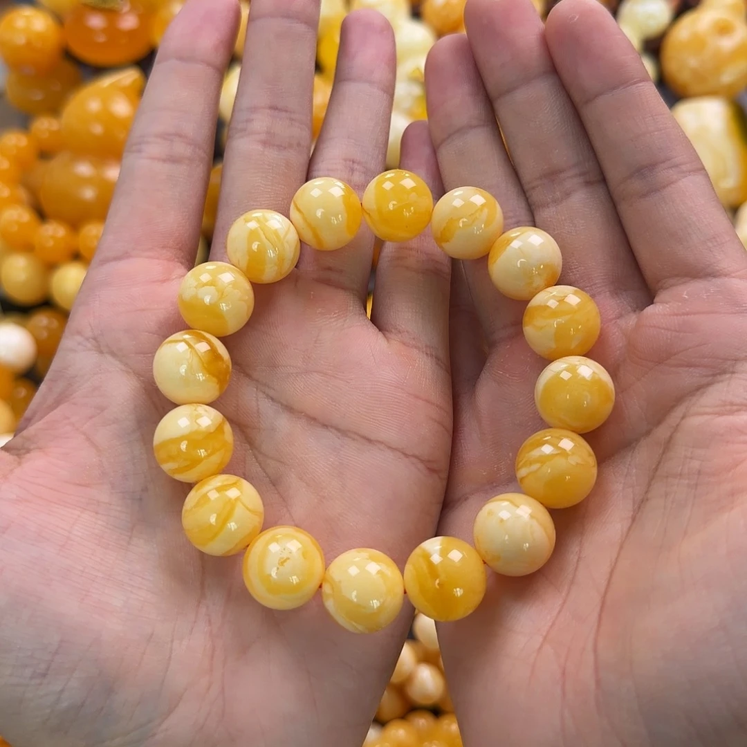 琥珀未镶嵌珠宝奇石15mm同料