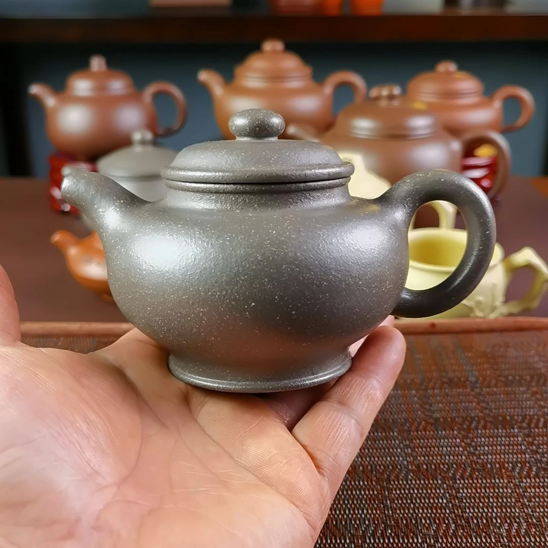 紫砂茶壶梨皮天青掇只280CC国工