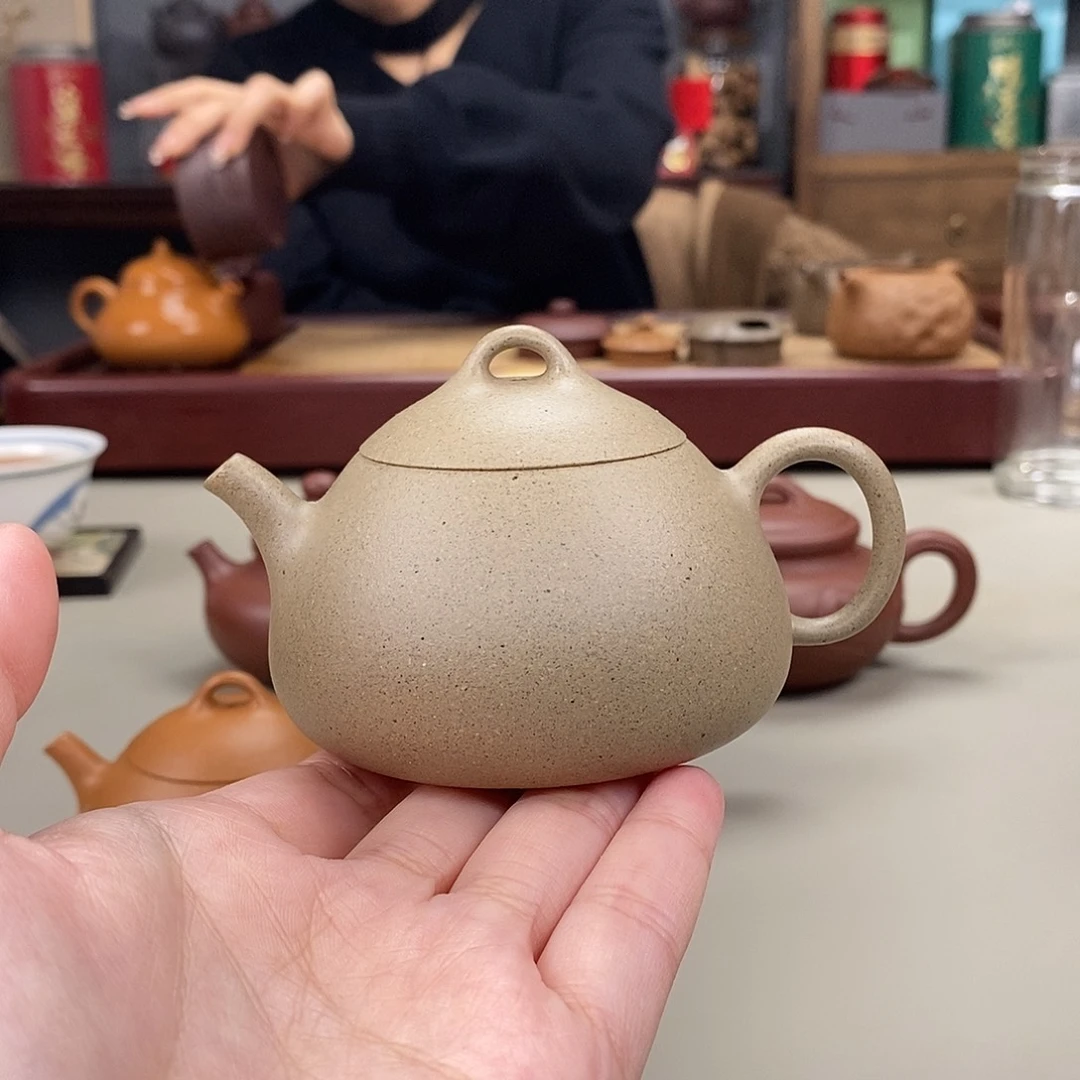 紫砂茶壶宝山黄金段高温冬心秦权140cc