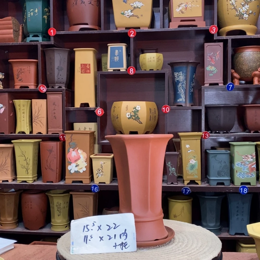 紫砂艺术紫砂花盆