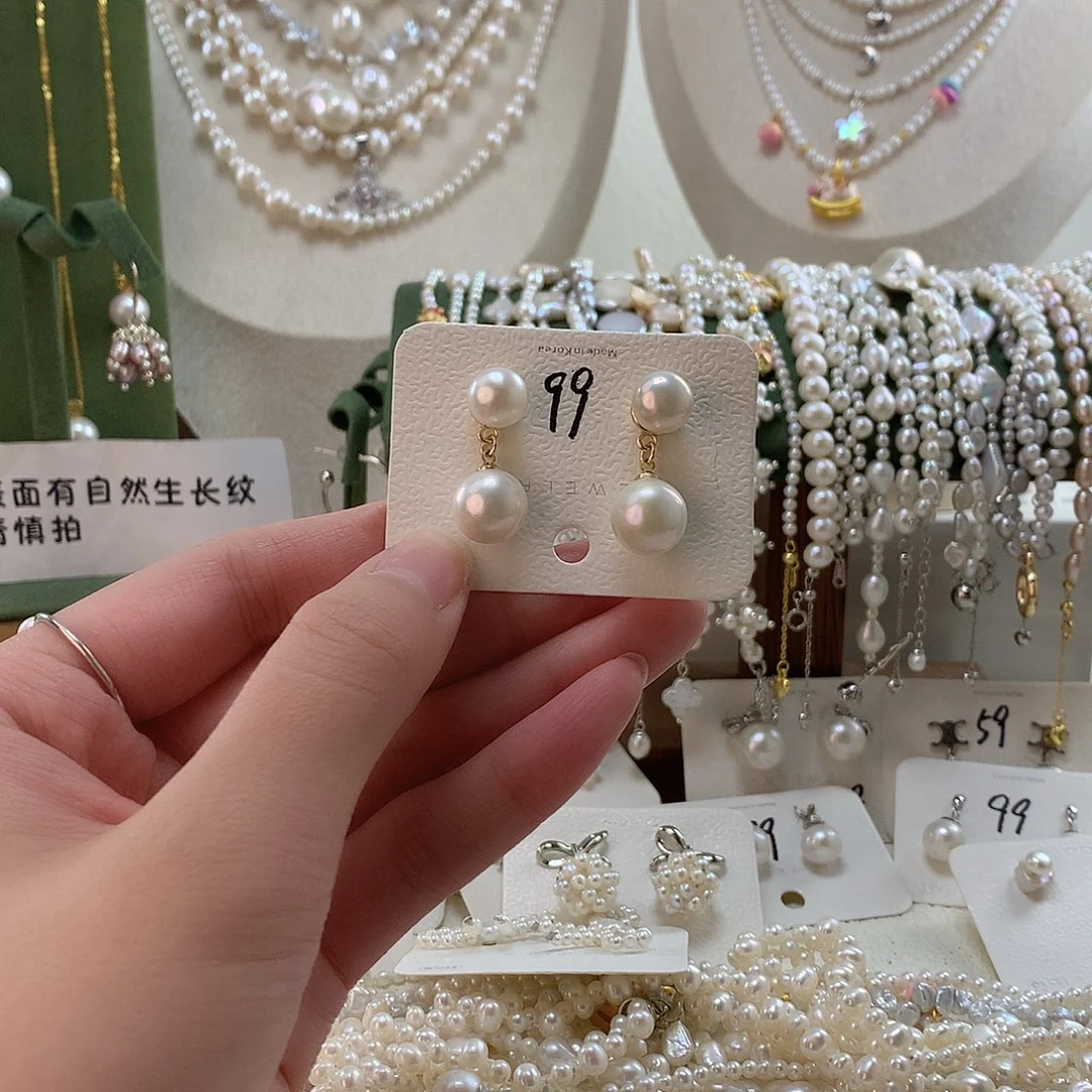 银S925镶嵌手绳淡水珍珠