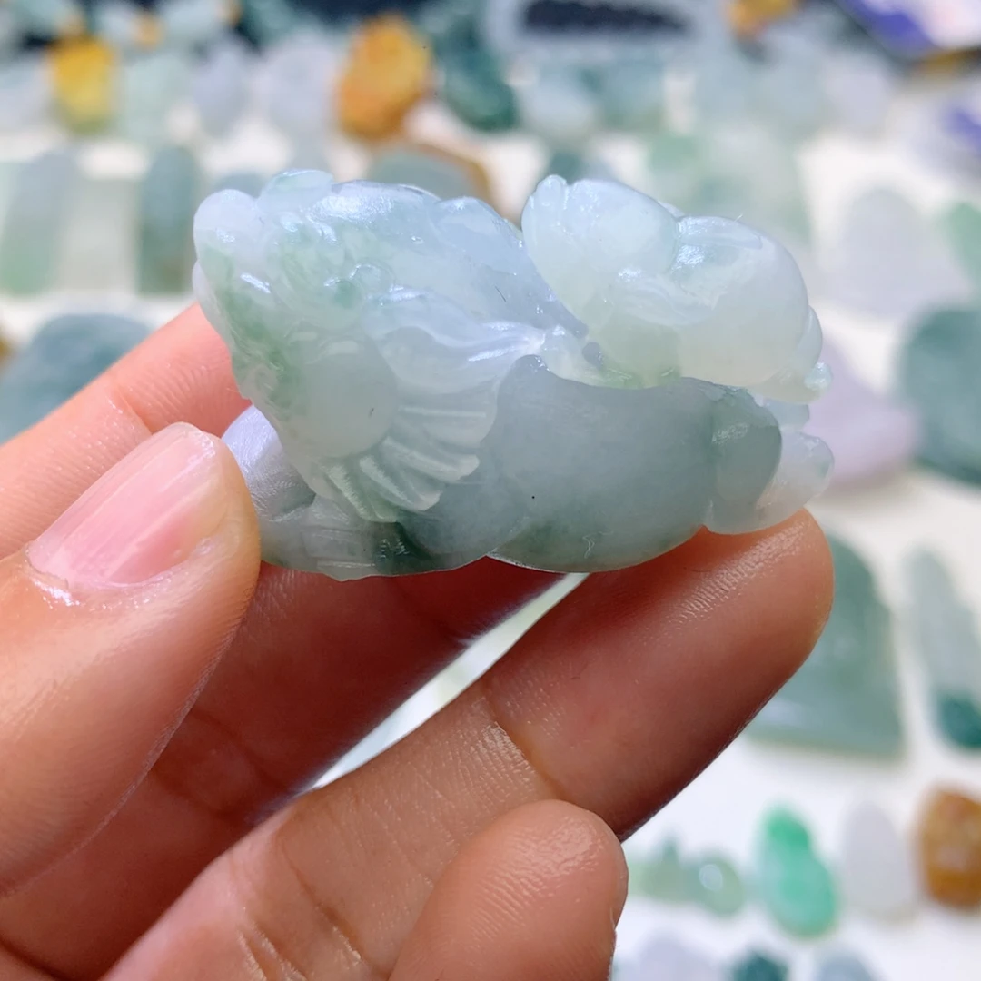 定制翡翠未镶嵌毛货