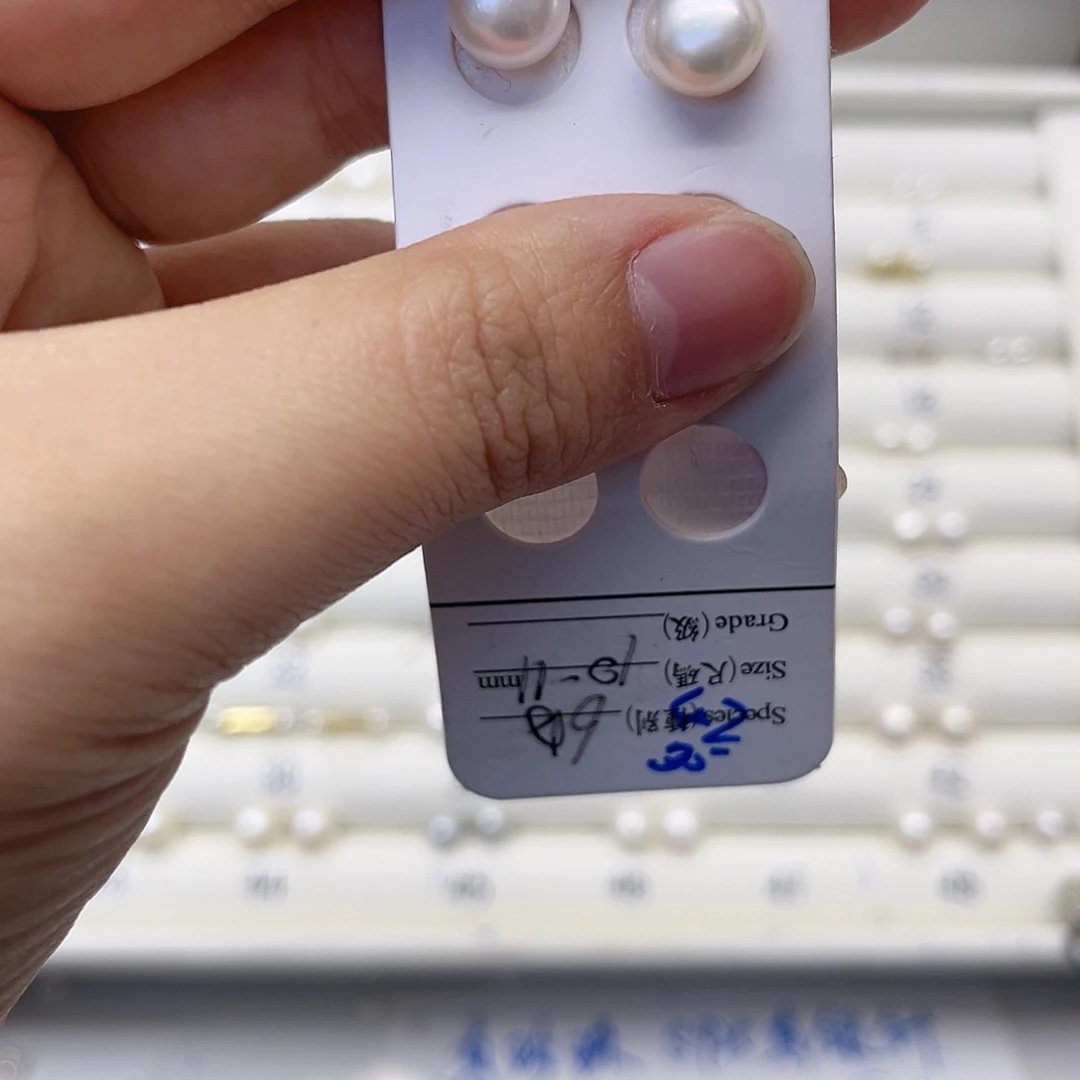淡水珍珠耳饰银S925镶嵌貂**姐