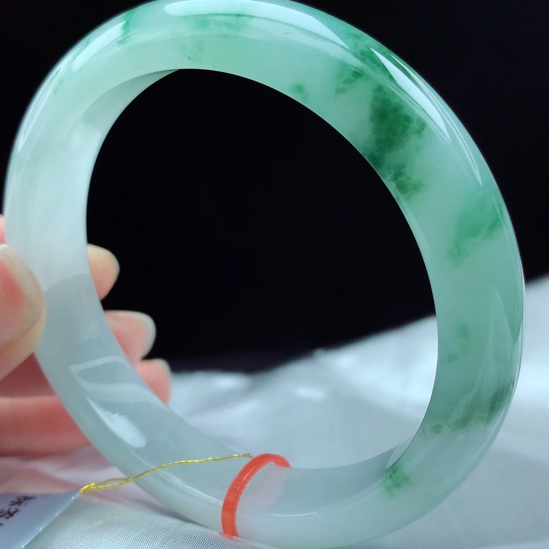 未镶嵌手镯翡翠54圈0440