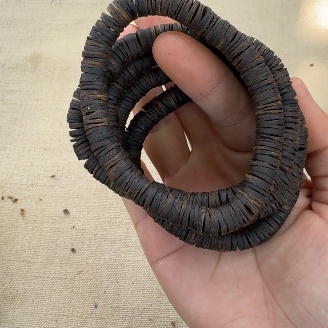 沉香手串绿奇楠沉水单圈约0.8-10多样性发一条