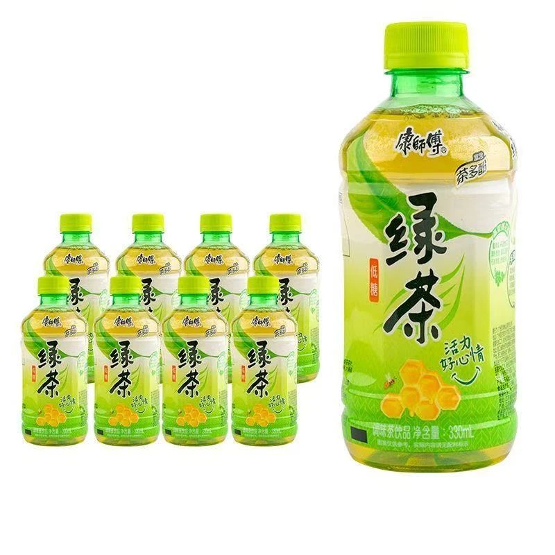 【冲量6瓶】康师傅绿茶330ml*6瓶迷你解腻即饮茶饮料包邮新日期批发