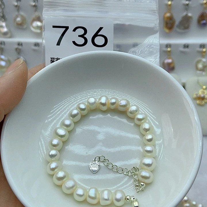 淡水珍珠颈饰银S925镶嵌