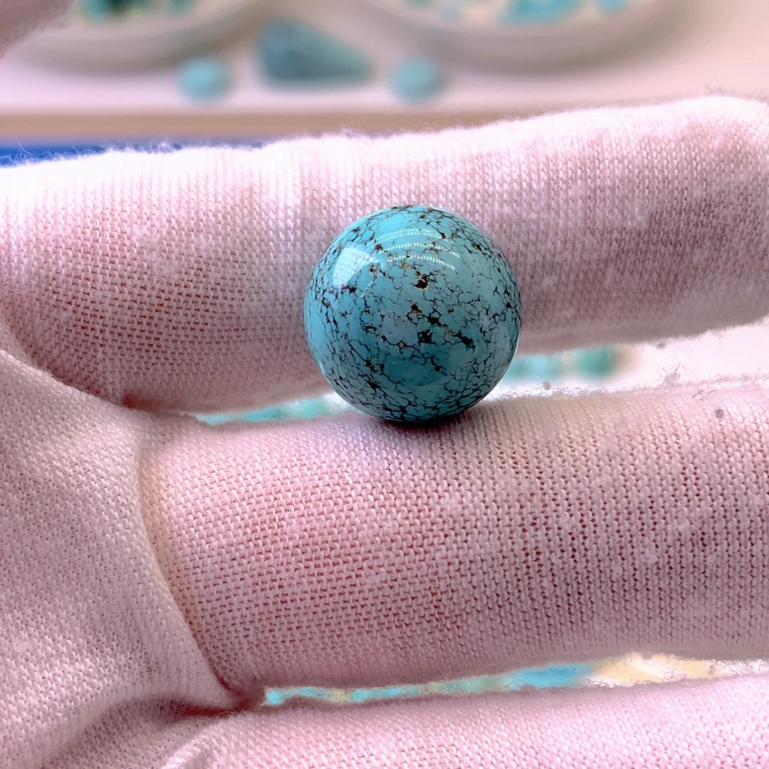 绿松石未镶嵌挂件直径14.8mm