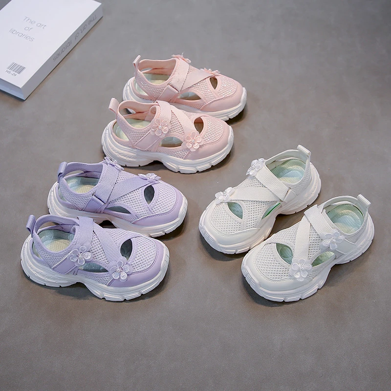 ABC女童包头凉鞋春夏款2025新款儿童鞋子运动凉鞋女孩女童夏鞋潮