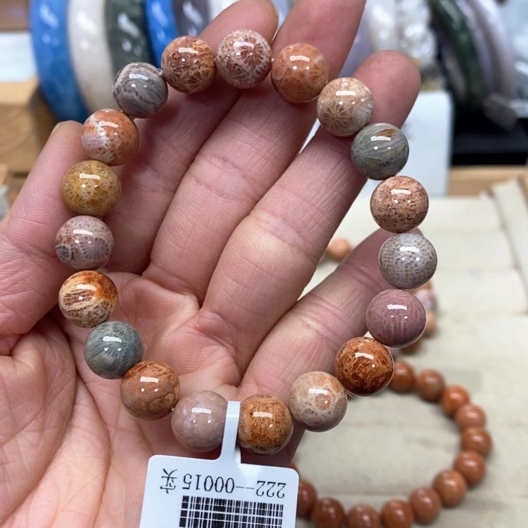 硅化珊瑚（珊瑚玉）手链未镶嵌十*姨261