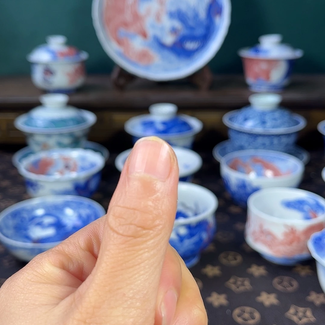 瓷片让*吹景德镇市自成堂手工手绘