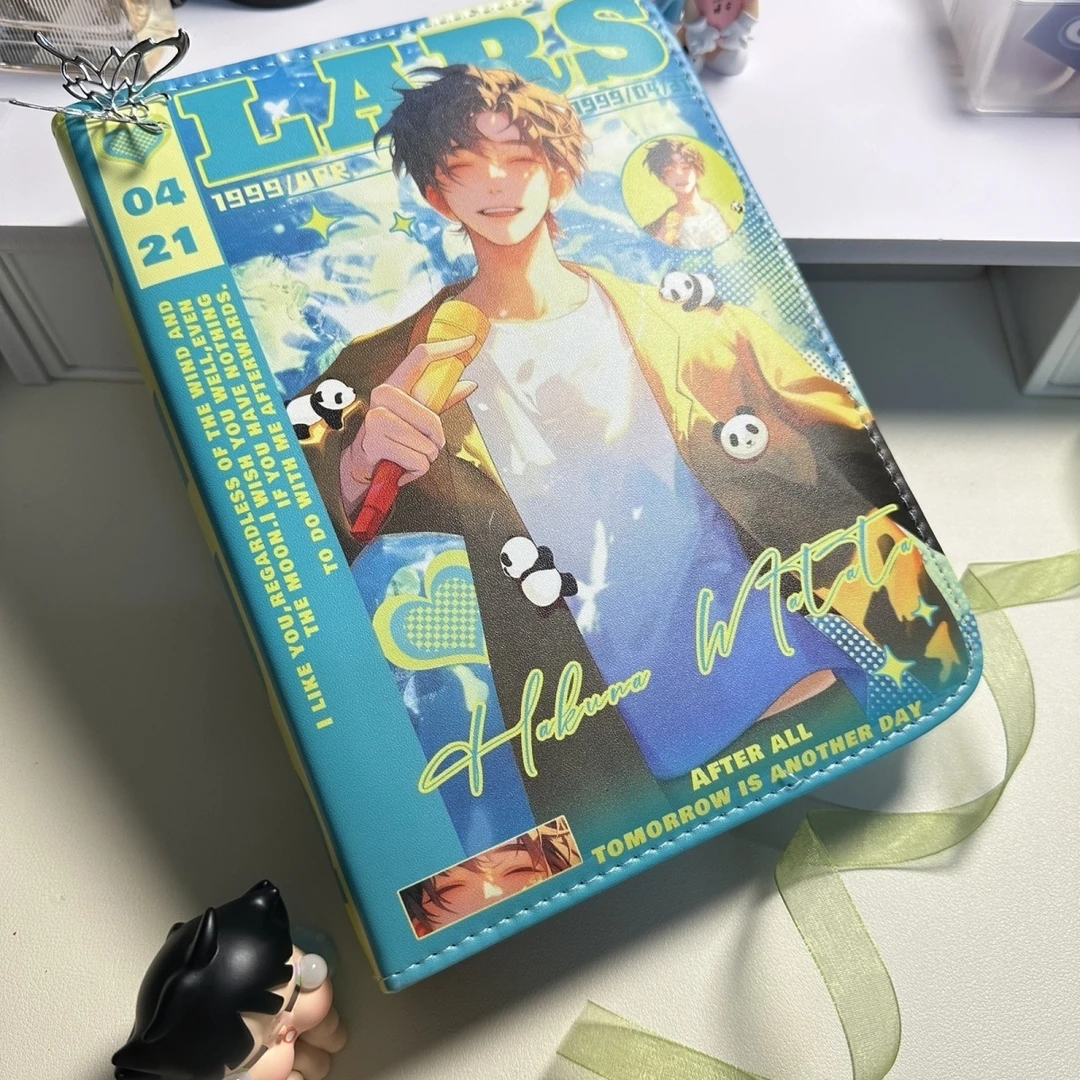 ins风皮质卡册简约高颜值折叠A5四宫格黄子弘凡