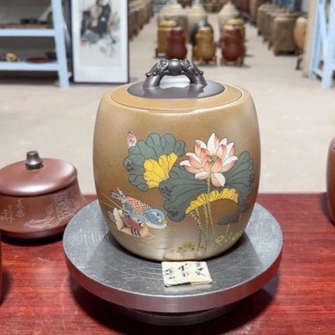 紫砂茶叶罐。。。。。。。。。