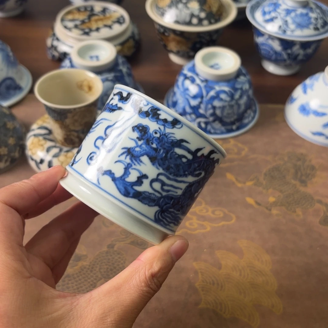 仲***梦摆件陶瓷景德镇手绘茶器微瑕福利