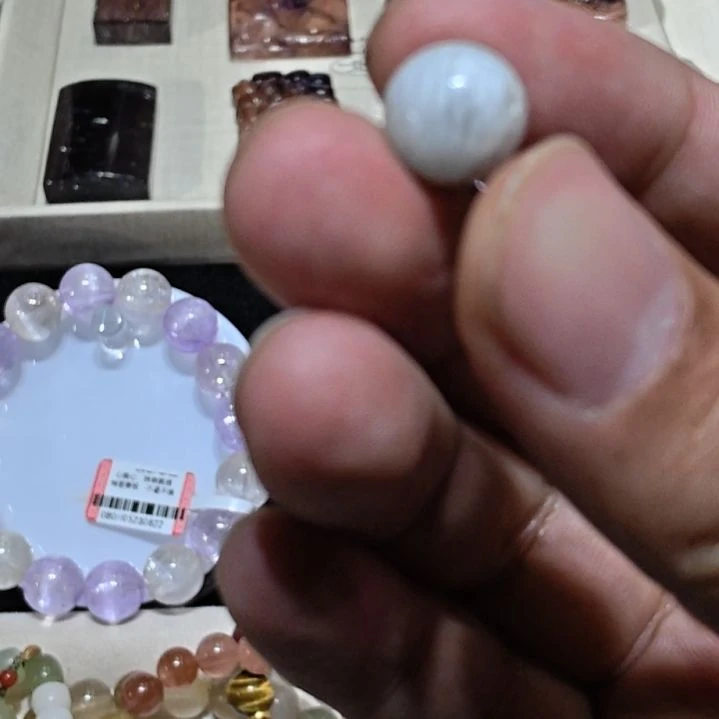 未镶嵌发晶手链发晶单珠