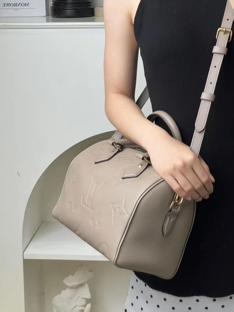 99新 LouisVuitton/路易威登 LV speedy25大象灰/严选