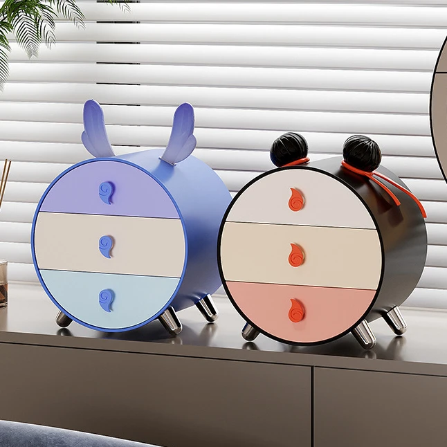 哪吒敖丙创意造型桌面收纳盒卡通儿童多层抽屉式学生多功能整理盒