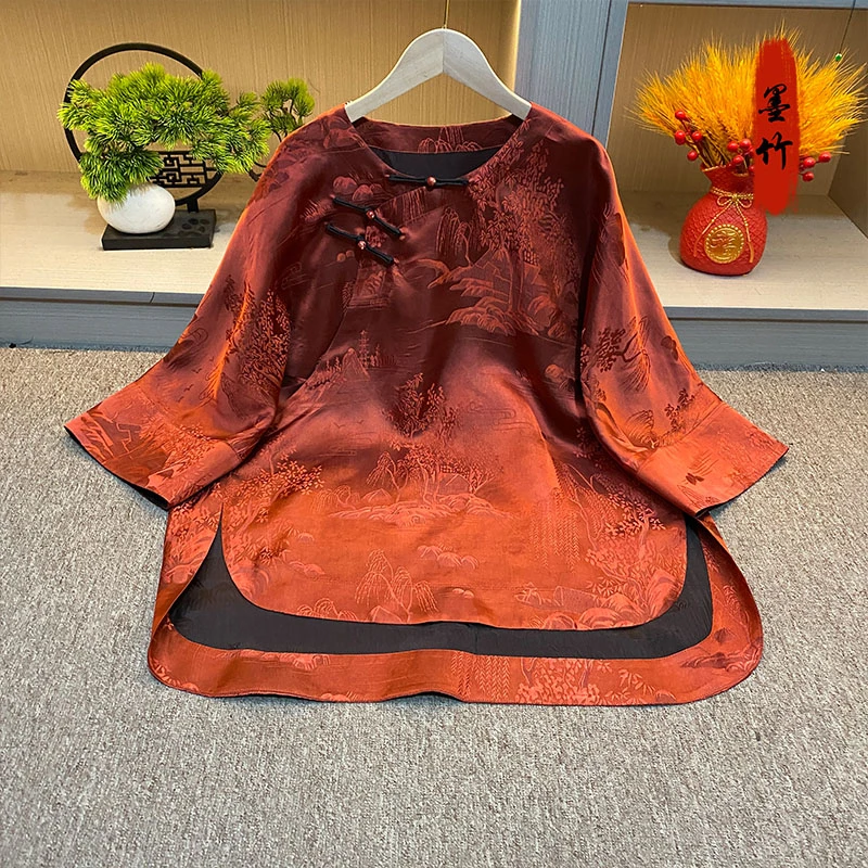 【71243】新中式中国风上衣国潮复古气质时尚女士上衣百搭时尚