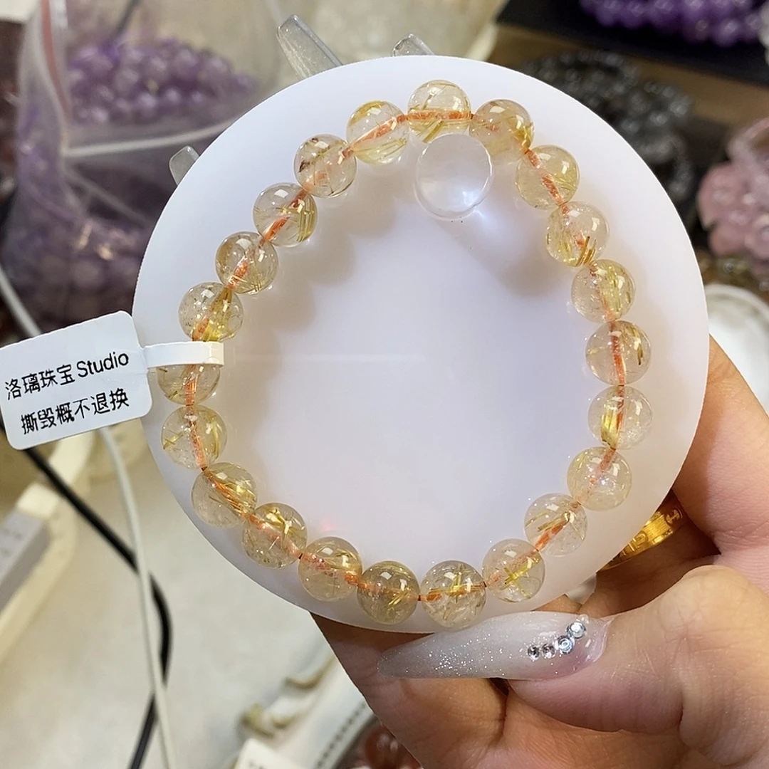 未镶嵌手链水晶金发8+