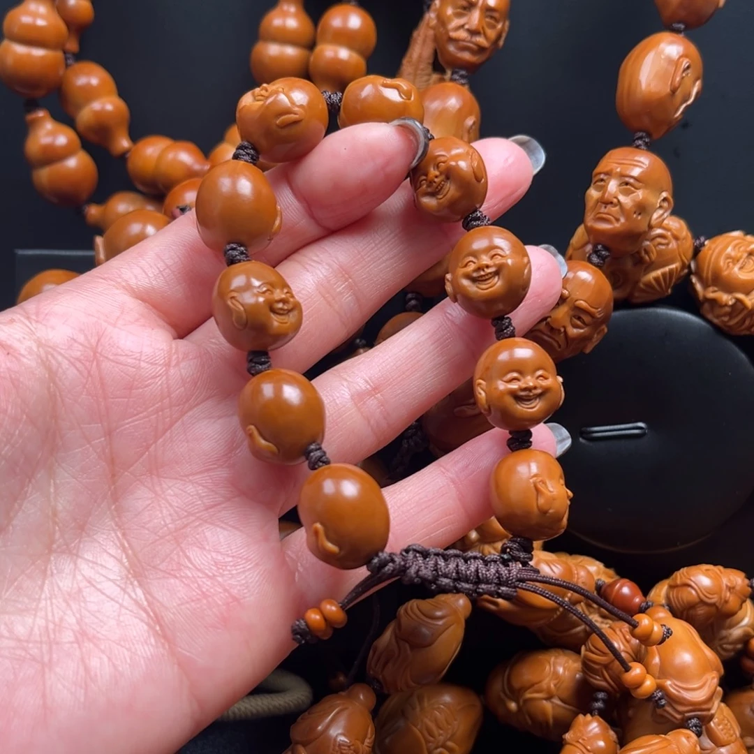 龙***魂橄榄核吊坠开心串