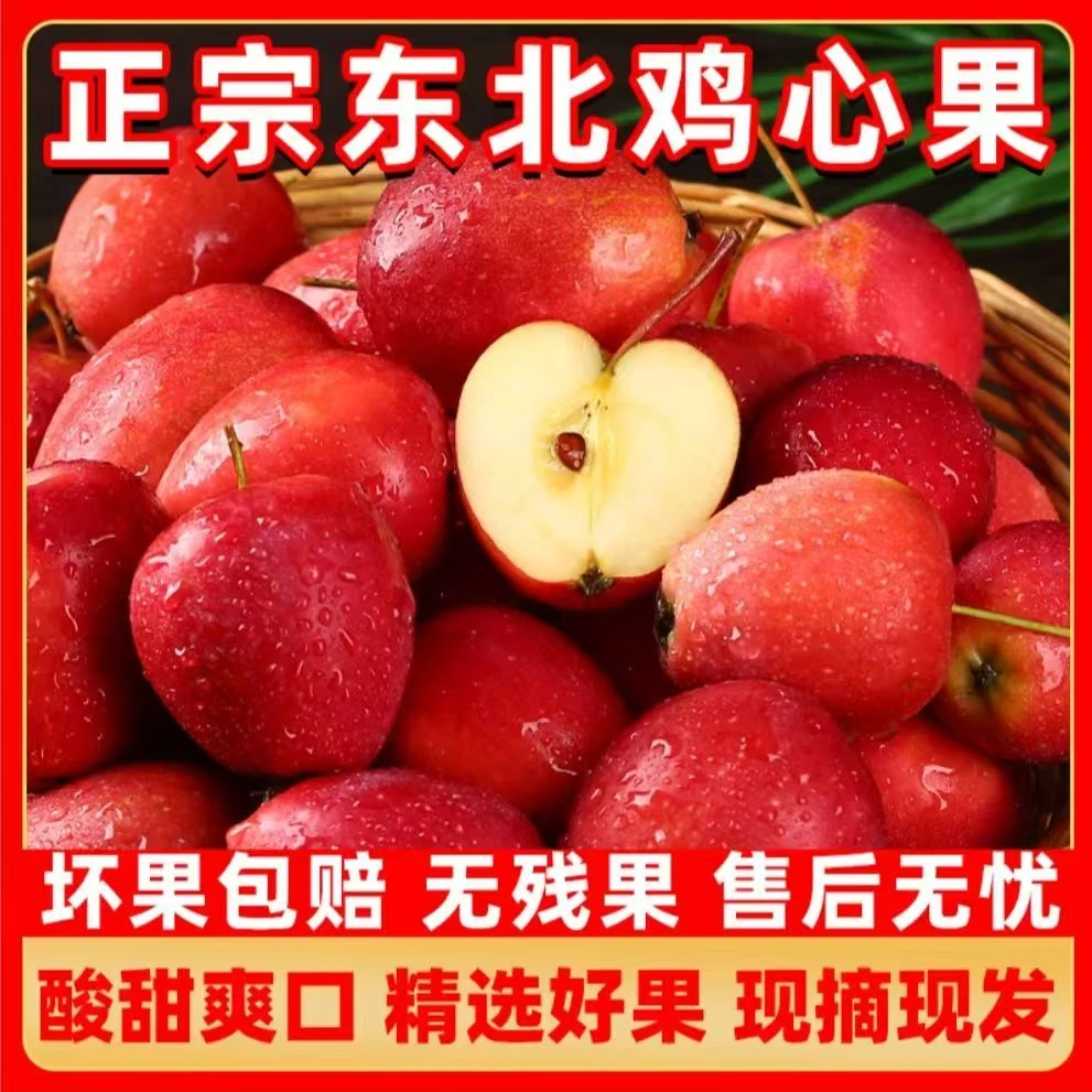 正宗东北鸡心果香妃海棠基地直发脆甜新辽宁阜新彰武特产水果