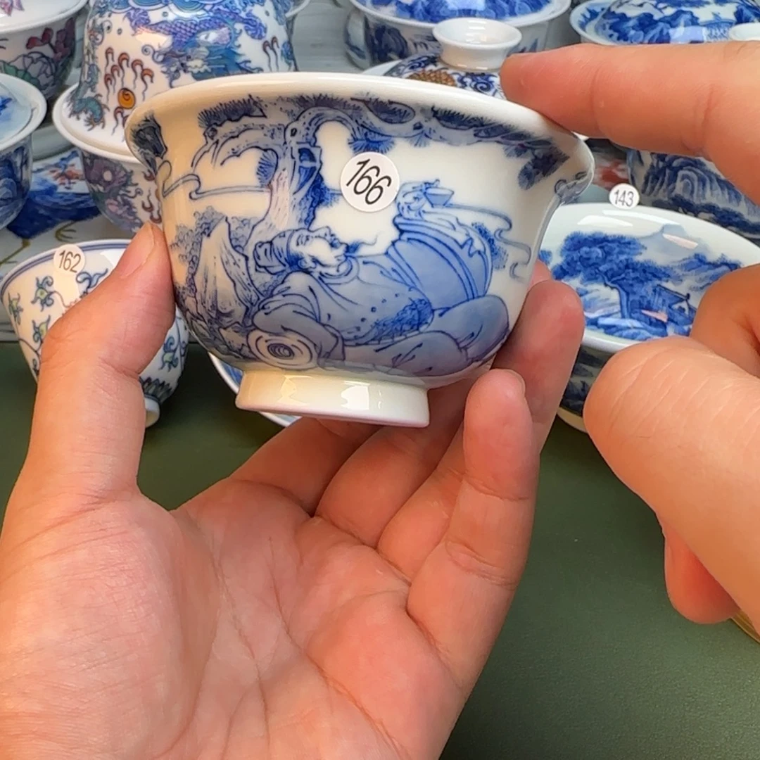 彦祖纯手工手绘茶具166