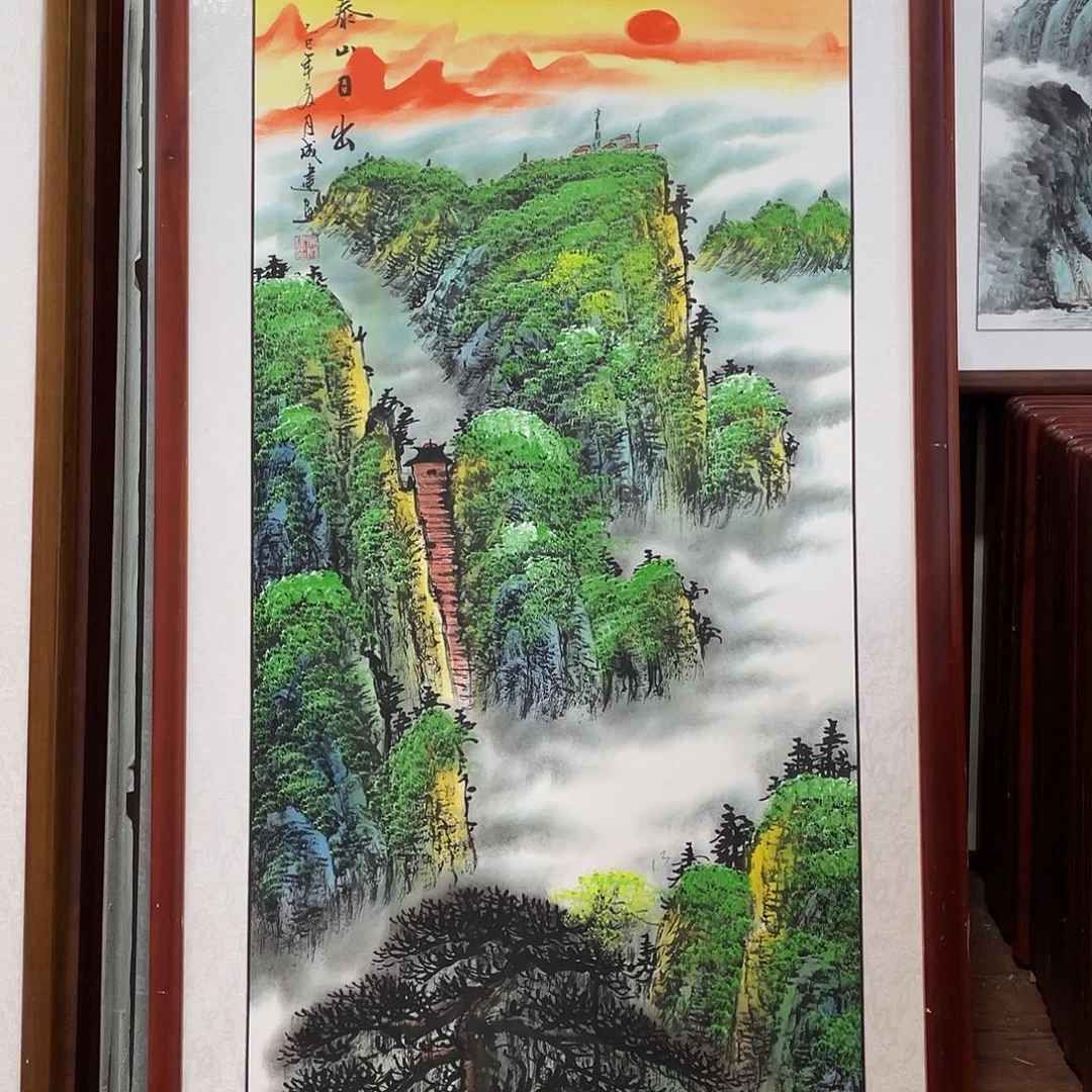 国画带框尺寸63*123厘米