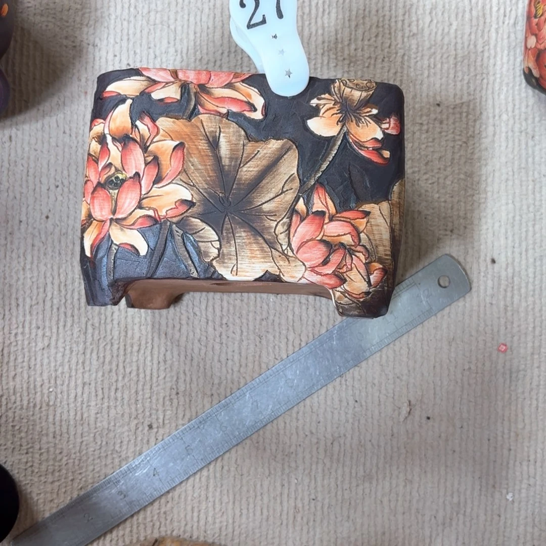 陌***涵紫砂花盆陶瓷多肉花盆精品