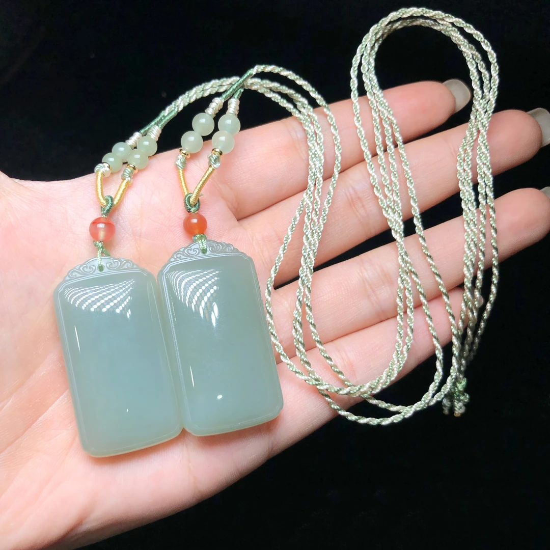 【小宝珠宝】21 S08046-和田玉DIY吊坠-多样性发其一-40*21*9mm