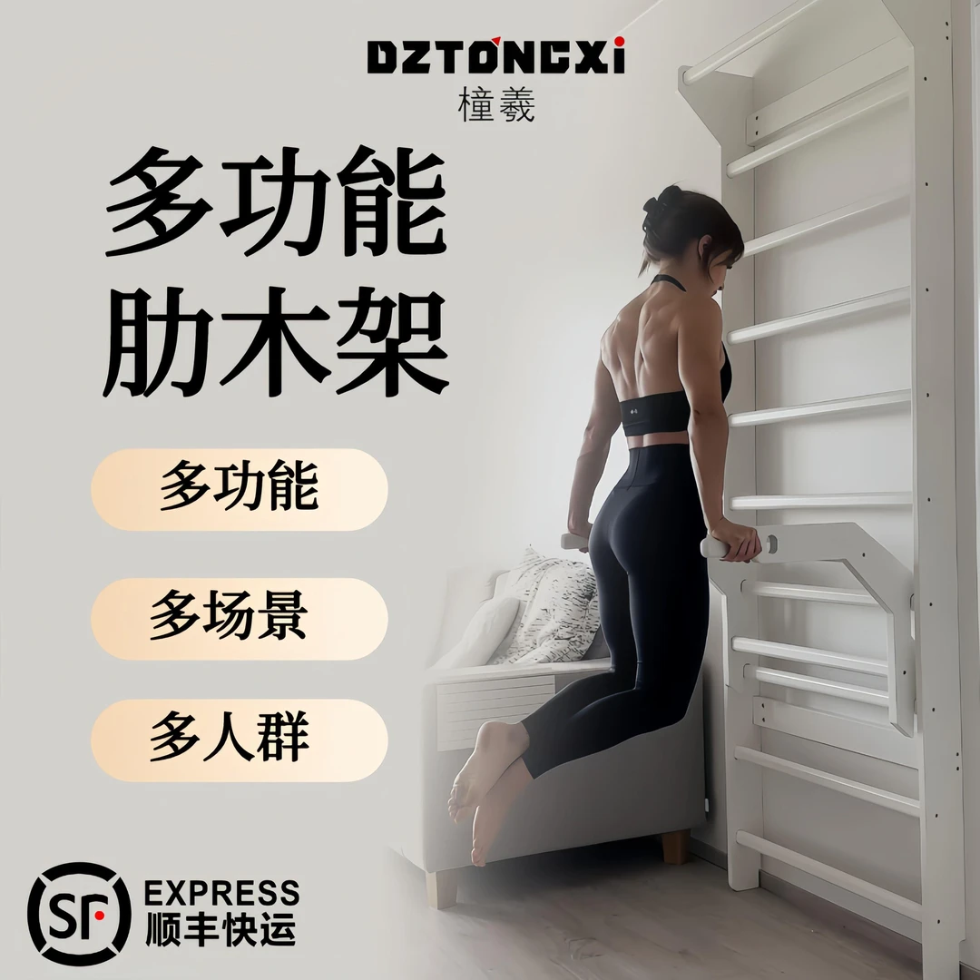 家用肋木架室内家用多功能训练单杠双杠引体向上架康复拉伸训练