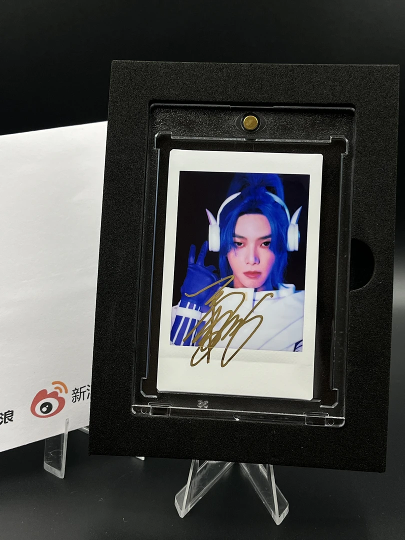 W667【华晨宇】亲签三寸正品富士拍立得mini相纸 白边