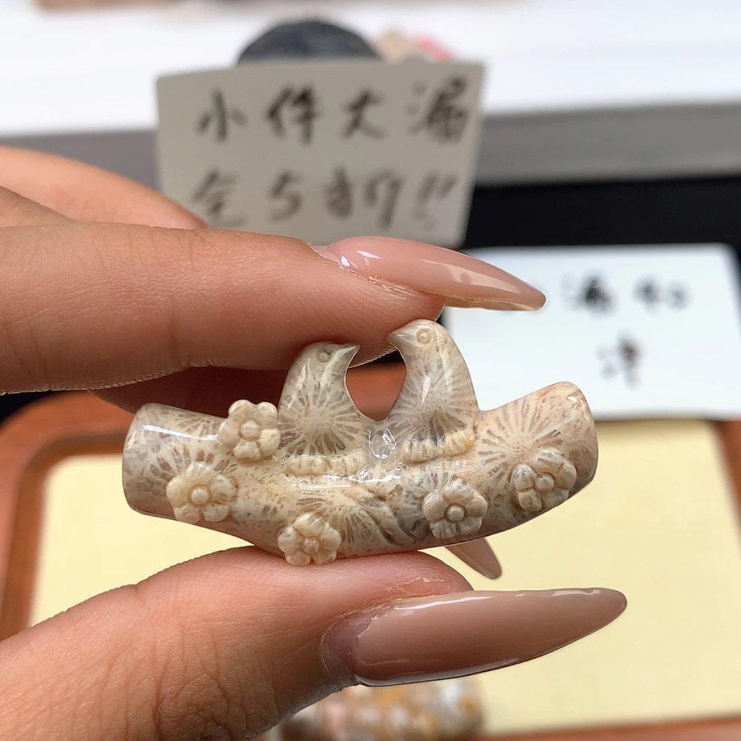 【闪购商品】颈饰未镶嵌硅化珊瑚（珊瑚玉）j****在