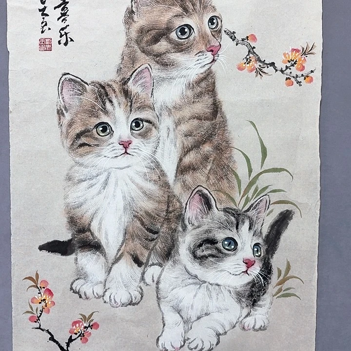 国画亲笔手绘放心去藏