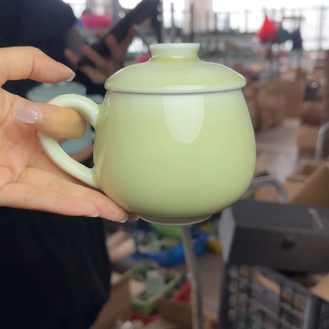 龙泉云间青瓷小米茶器