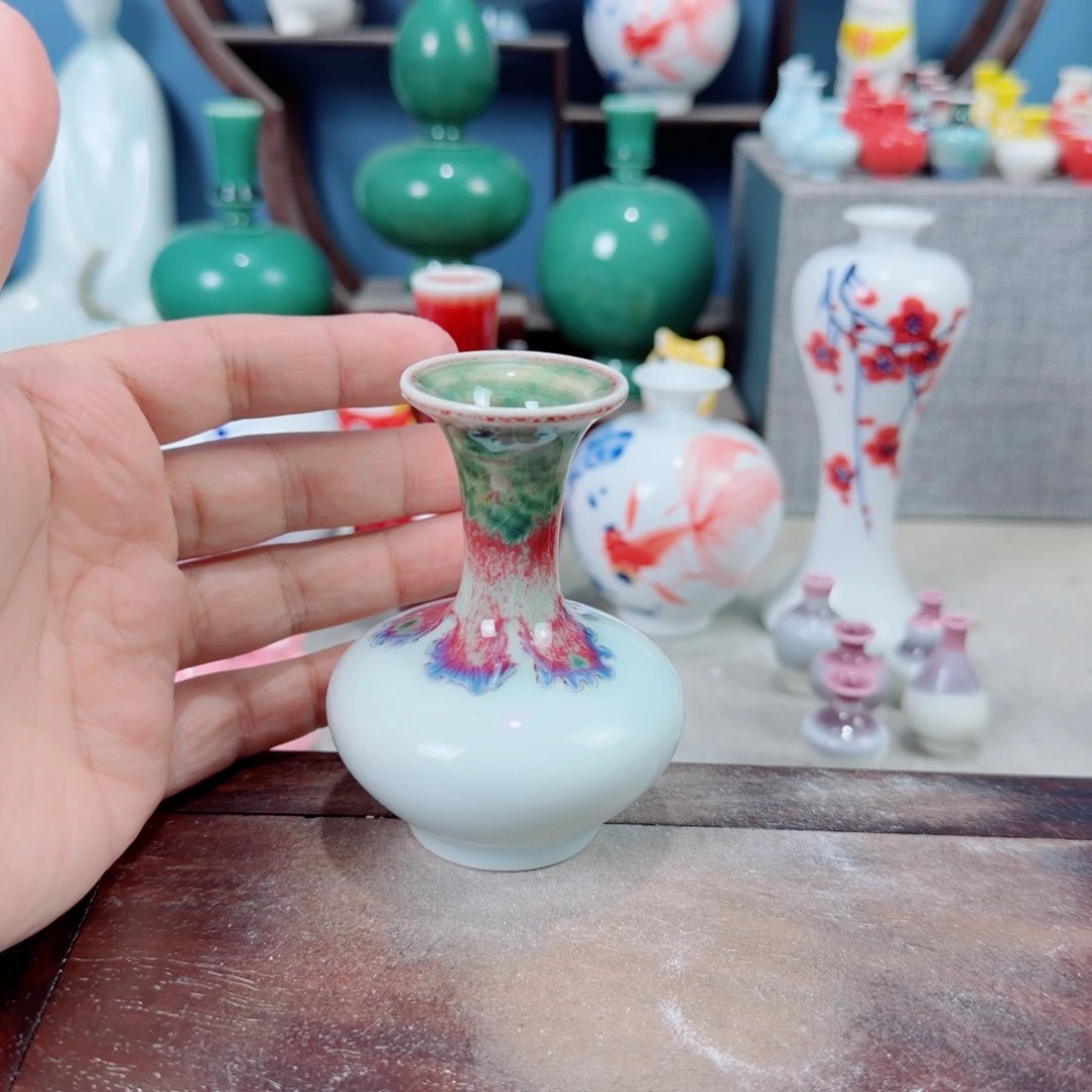 陶瓷手工小花器摆件