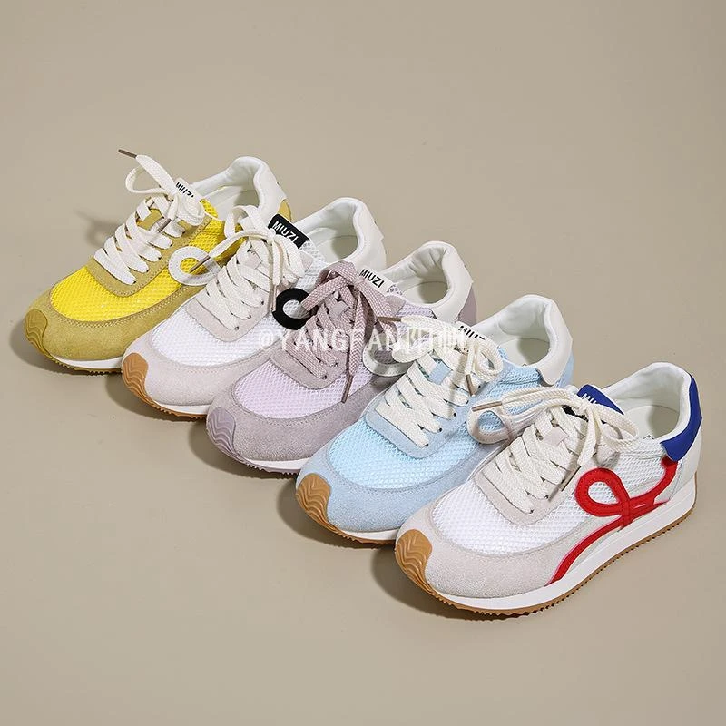 YANGFAN阳帆2025秋季新款阿甘鞋女休闲爆款内增高小众百搭鞋子潮