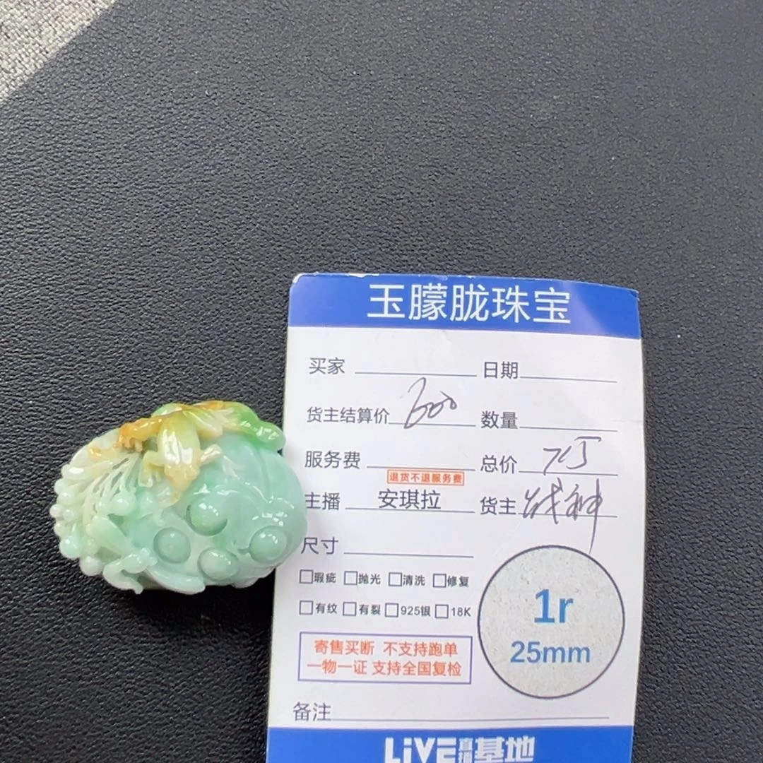 翡翠未镶嵌颈饰翡翠
