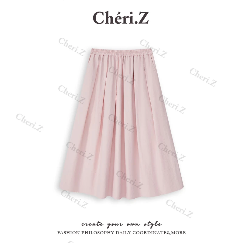 CHERI.Z超级柔棉 典藏版好穿版型升华高腰大裙摆山本裙C25B14078H