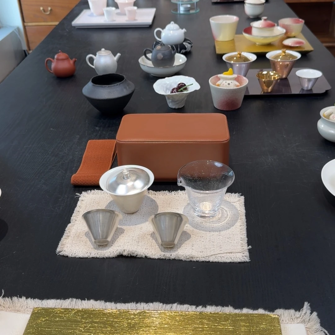 88折鎏银4件套送方盒小茶席