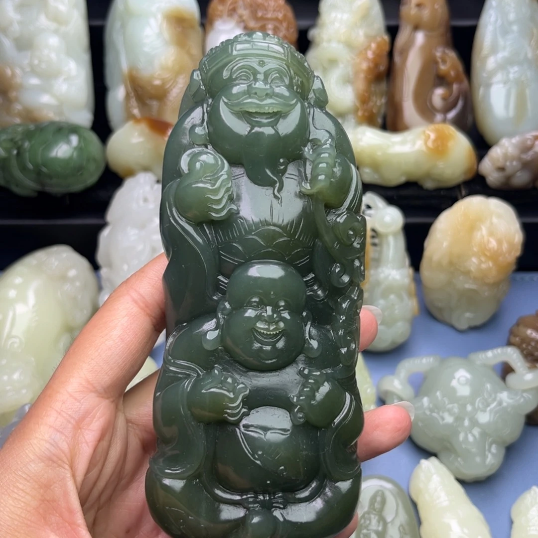 和田玉未镶嵌挂件