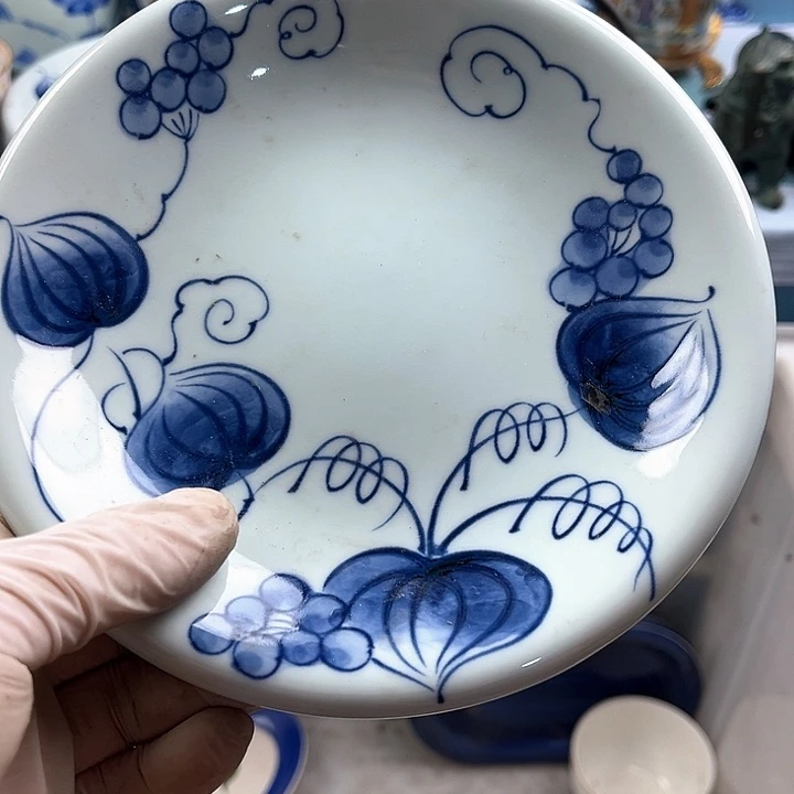 瓷片桃**酱英歌瓷器满19.9包邮
