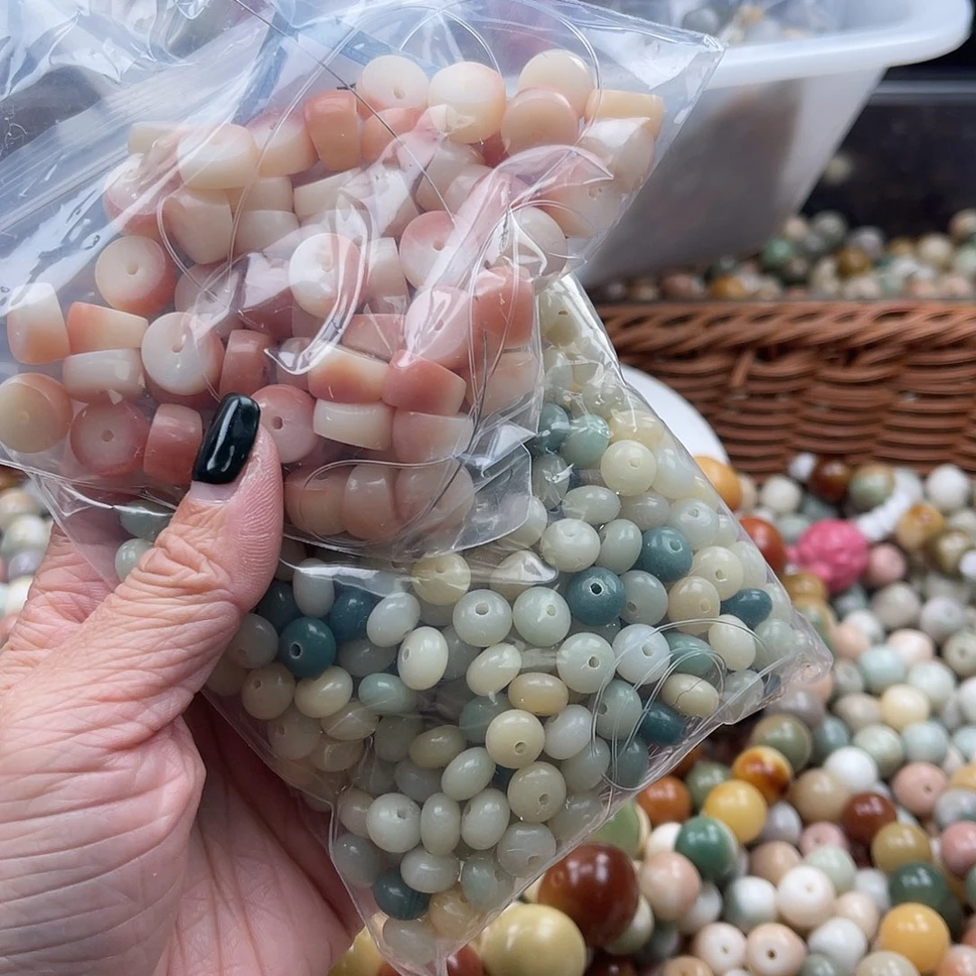 白玉菩提吊坠A/11mm/150颗锅底